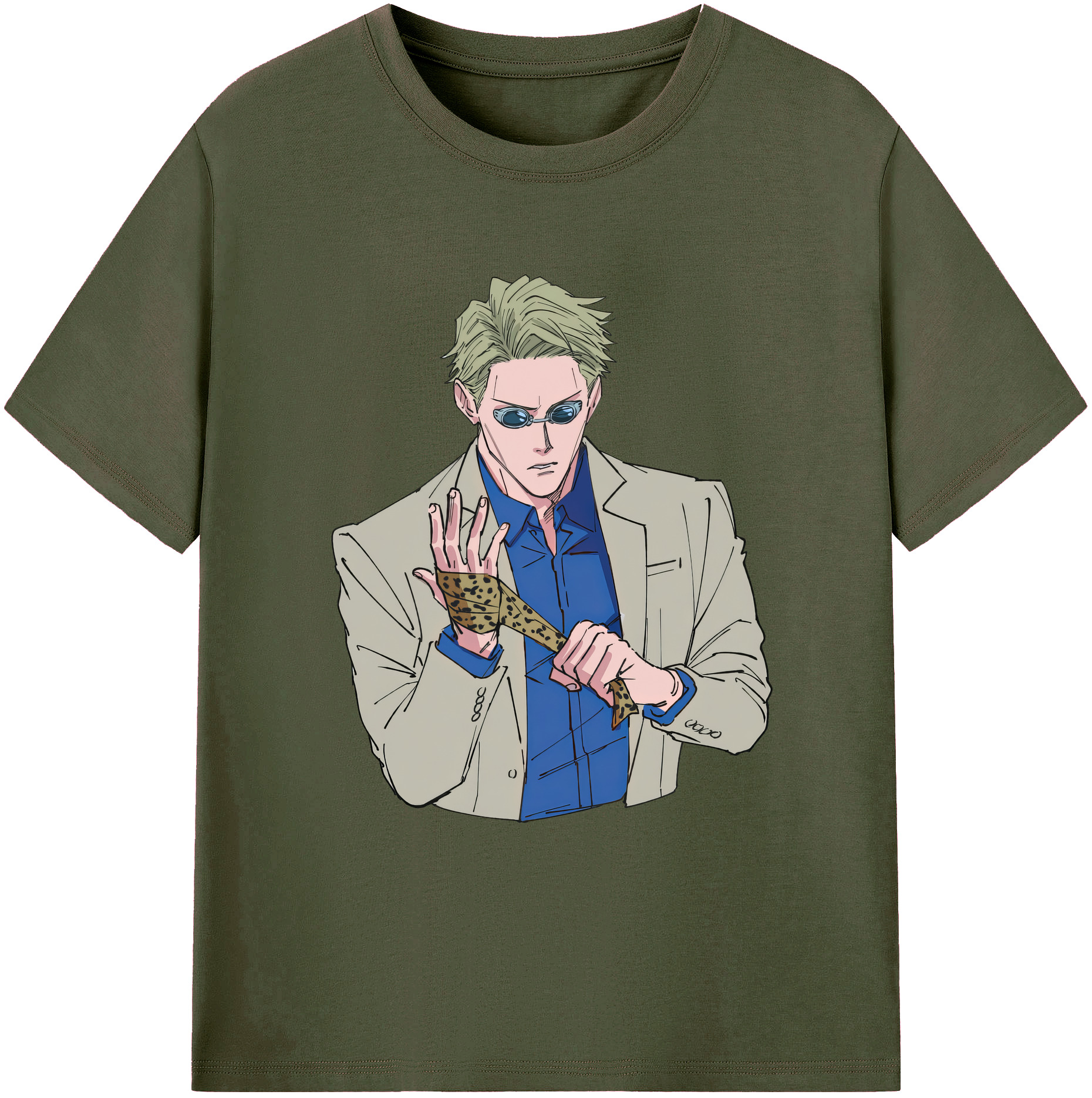 （画像用） 呪術廻戦 Jujutsu Kaisen 綿100％ メンズ半袖Tシャツ｜肌触りやわらか＆通気性
